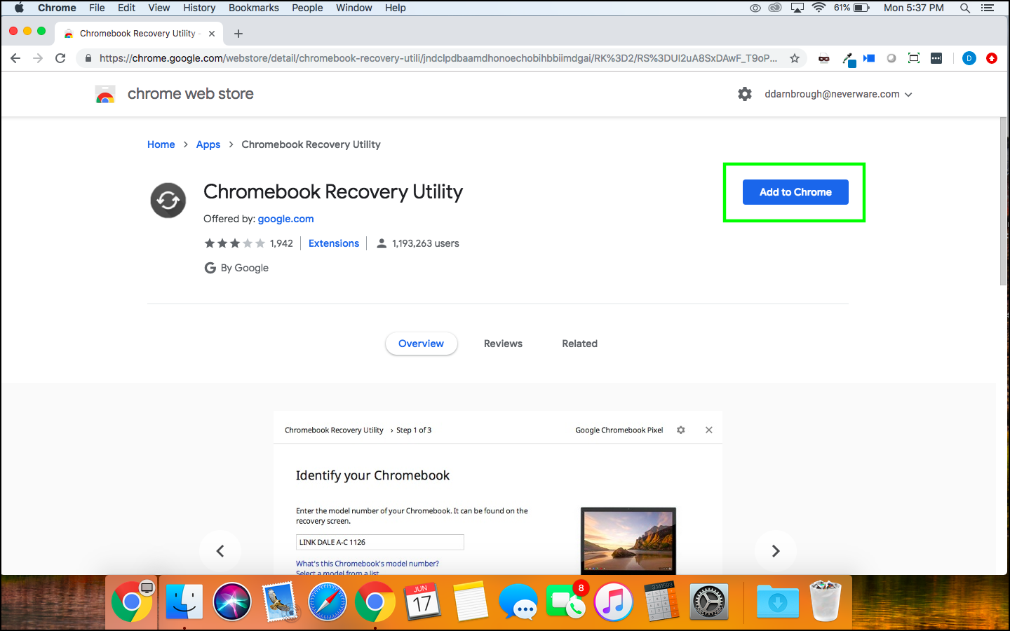 download google chrome for mac os x steps